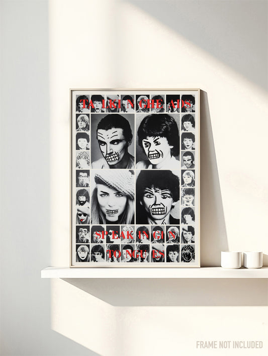TALKING HEADS - SPEAKING TONGUES - Symbios Design Rare Glossy Poster Print