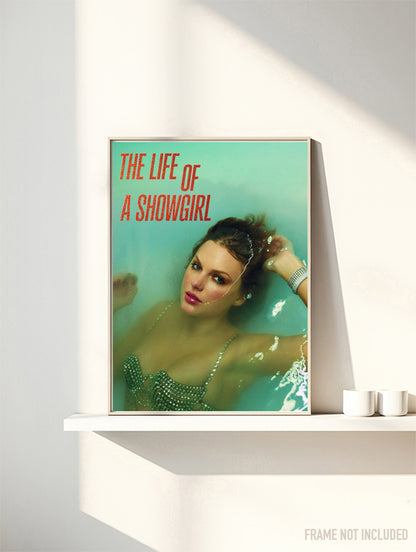TAYLOR SWIFT - THE LIFE OF A SHOWGIRL - Symbios Design Rare Glossy Poster Print