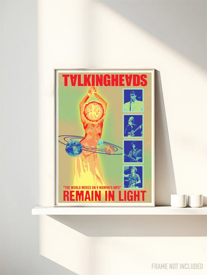 TALKING HEADS - REMAIN IN LIGHT - Symbios Design Rare Glossy Poster Print