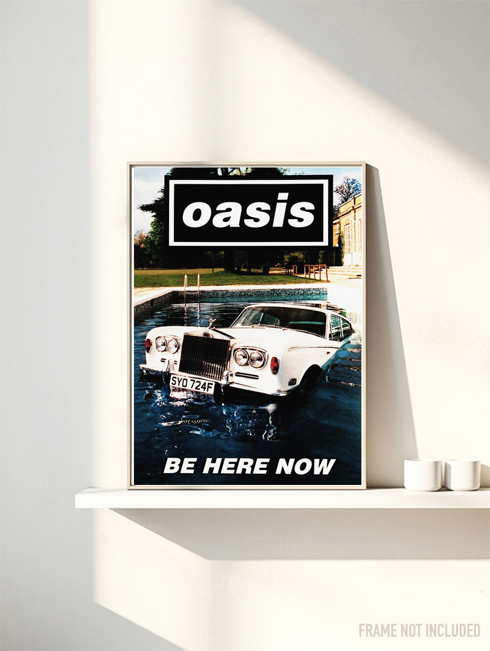 OASIS BE HERE NOW - Symbios Design Rare Glossy Poster Print