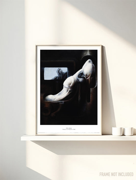 HR GIGER - TRIBUTE TO BECKETT - Symbios Design Rare Glossy Poster Print