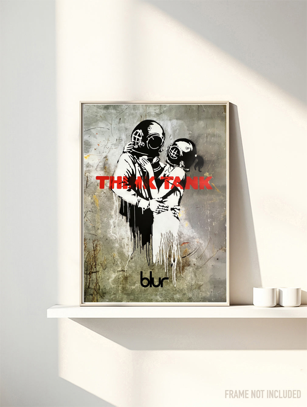 BLUR - BANKSY - THINK TANK - Symbios Design Rare Glossy Poster Print
