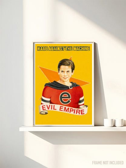 RAGE AGAINST THE MACHINE - EVIL EMPIRE - Symbios Design Rare Glossy Poster Print