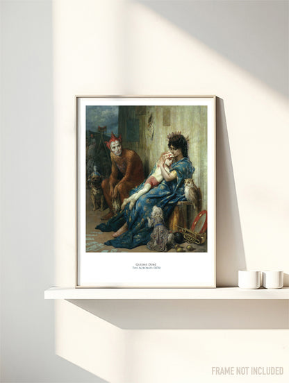 GUSTAVE DORE - THE ACROBATS - Symbios Design Rare Glossy Poster Print