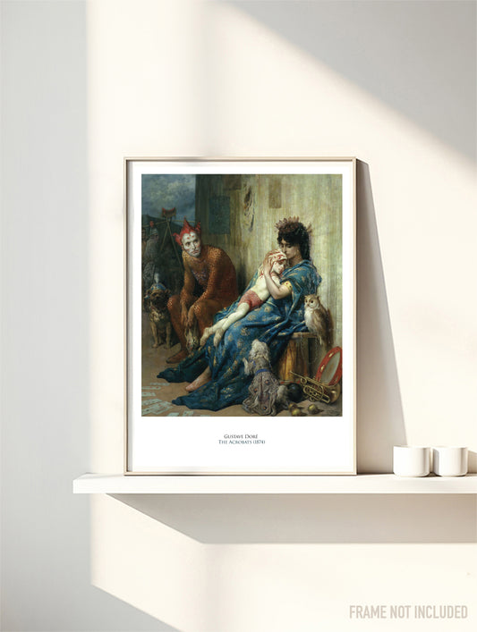 GUSTAVE DORE - THE ACROBATS - Symbios Design Rare Glossy Poster Print
