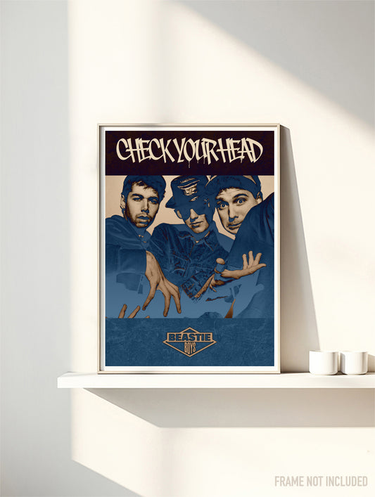 BEASTIE BOYS - CHECK YOUR HEAD - Symbios Design Rare Glossy Poster Print