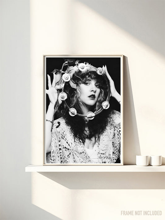 STEVIE NICKS - FLEETWOOD MAC - TAMBOURINE - Symbios Design Rare Glossy Poster Print