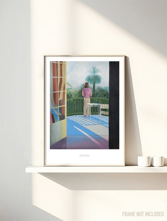 DAVID HOCKNEY - SUR LA TERRACE - Symbios Design Rare Glossy Poster Print