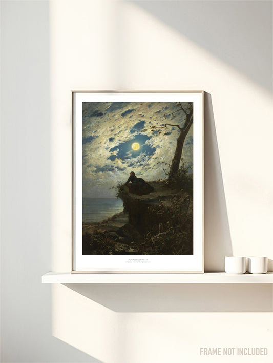 ALFONSO SIMONETTI - AND SHE NEVER RETURNED - Symbios Design Rare Glossy Poster Print