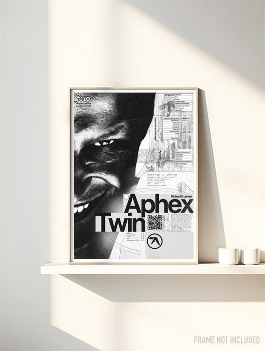 APHEX TWIN - Symbios Design Rare Glossy Poster Print