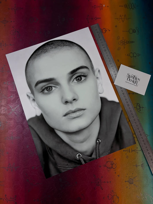 SINEAD O'CONNOR  - Symbios Design - Rare Glossy Print