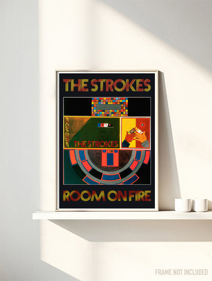 THE STROKES - ROOM ON FIRE - Symbios Design Rare Glossy Poster Print