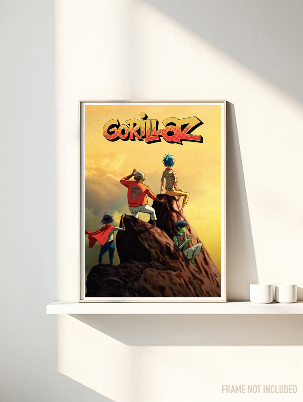 Gorillaz Band Illustration Poster | Music Art Print
