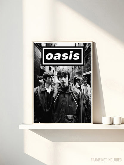 OASIS - RARE BAND PORTRAIT - Symbios Design Rare Glossy Poster Print