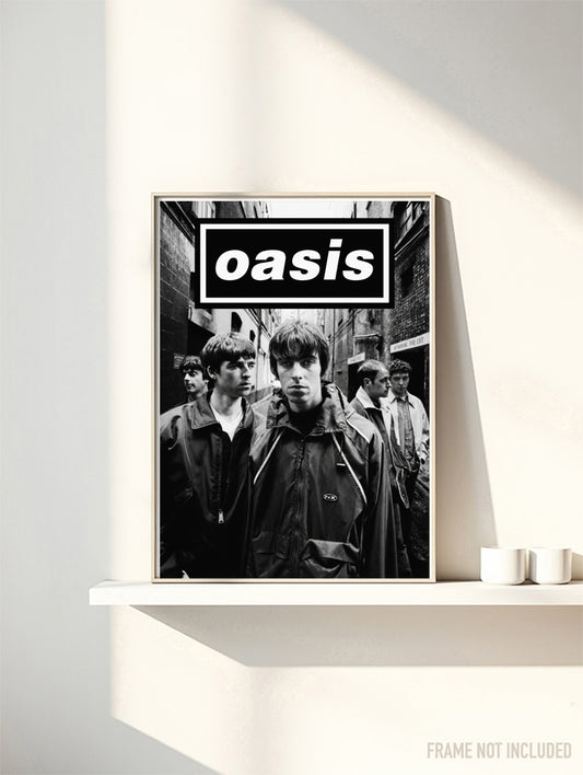 OASIS - RARE BAND PORTRAIT - Symbios Design Rare Glossy Poster Print
