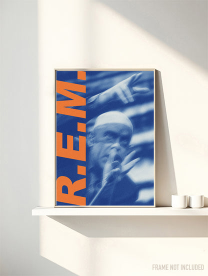 REM - LIVE - R.E.M. - Symbios Design Rare Glossy Poster Print
