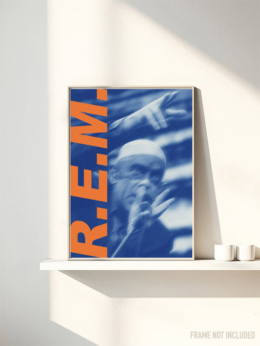 REM - LIVE - R.E.M. - Symbios Design Rare Glossy Poster Print