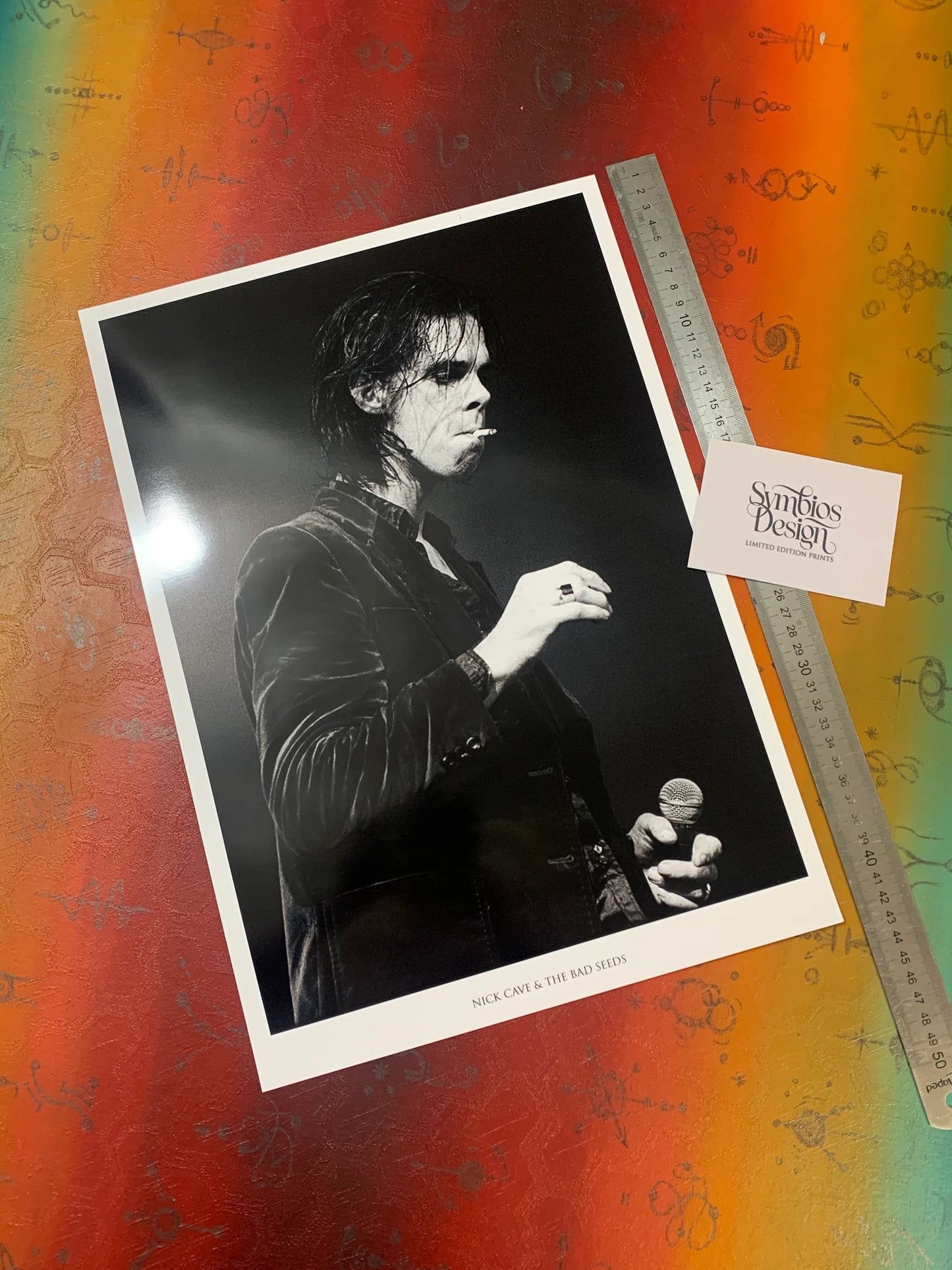 NICK CAVE AND THE BAD SEEDS - LIVE - Symbios Design - Rare Glossy Print