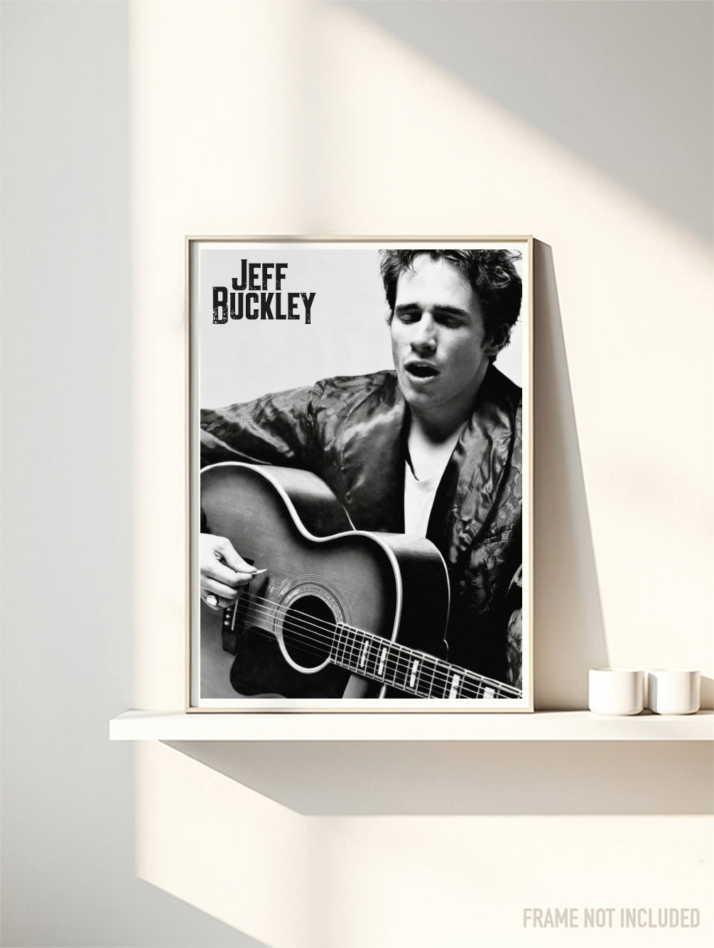 JEFF BUCKLEY - ACOUSTIC PORTRAIT - Symbios Design Rare Glossy Poster Print