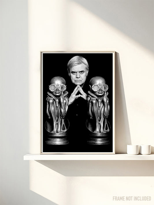 H.R.GIGER - PORTRAIT - Symbios Design Rare Glossy Poster Print