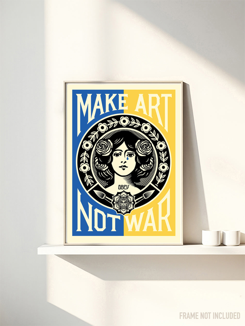 MAKE ART NOT WAR - OBEY  - Symbios Design Rare Glossy Poster Print