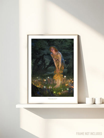 EDWARD ROBERT HUGHES - MIDSUMMER EVE - Symbios Design Rare Glossy Poster Print