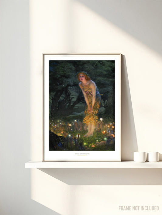 EDWARD ROBERT HUGHES - MIDSUMMER EVE - Symbios Design Rare Glossy Poster Print