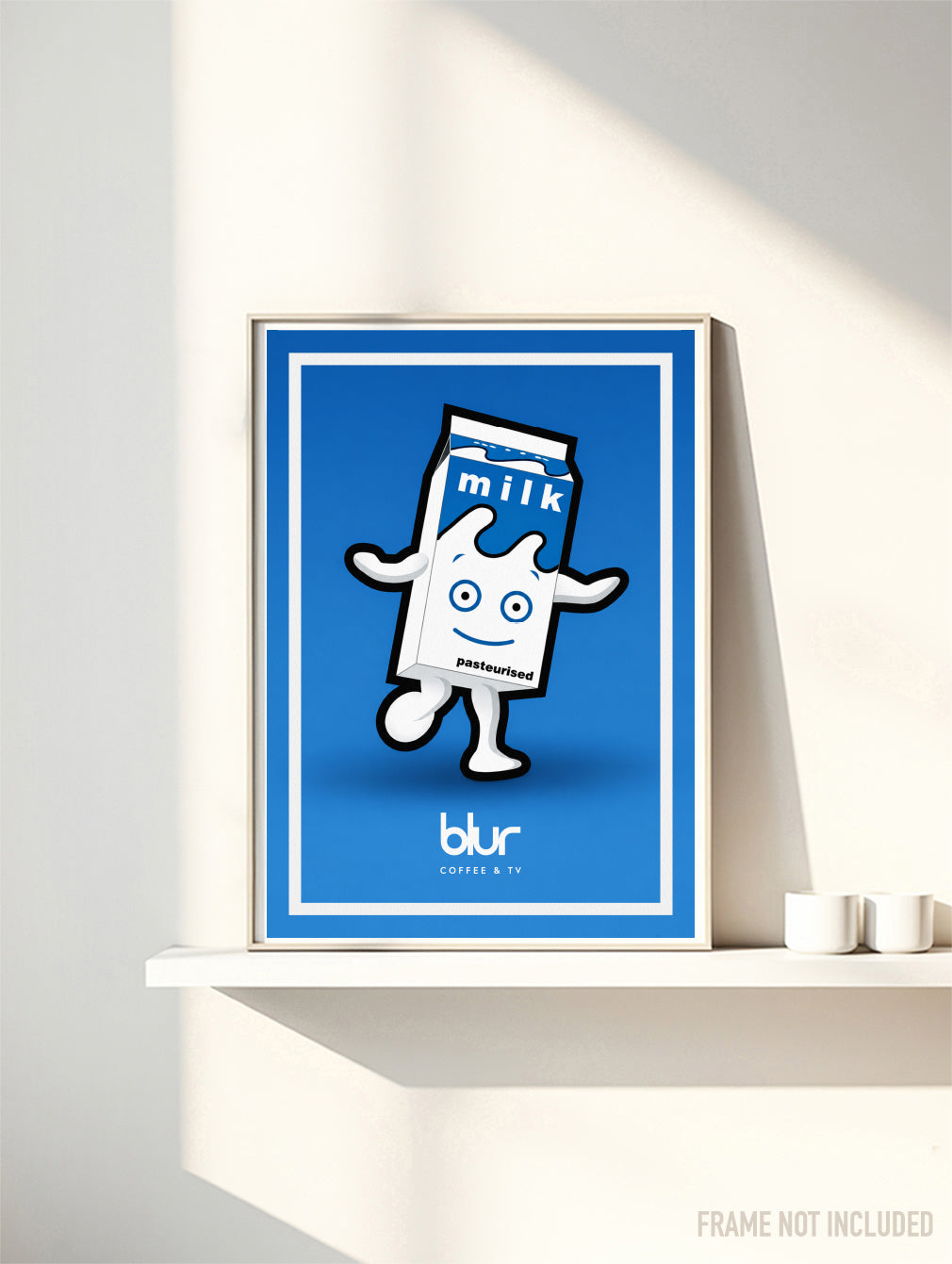 BLUR - COFFEE & TV - Symbios Design Rare Glossy Poster Print