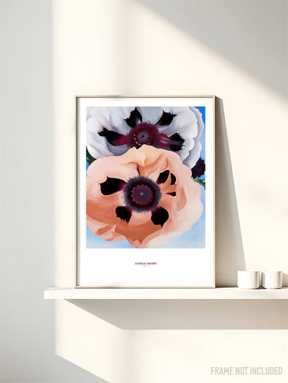 GEORGIA O'KEEFFE - POPPIES - Symbios Design Rare Glossy Poster Print