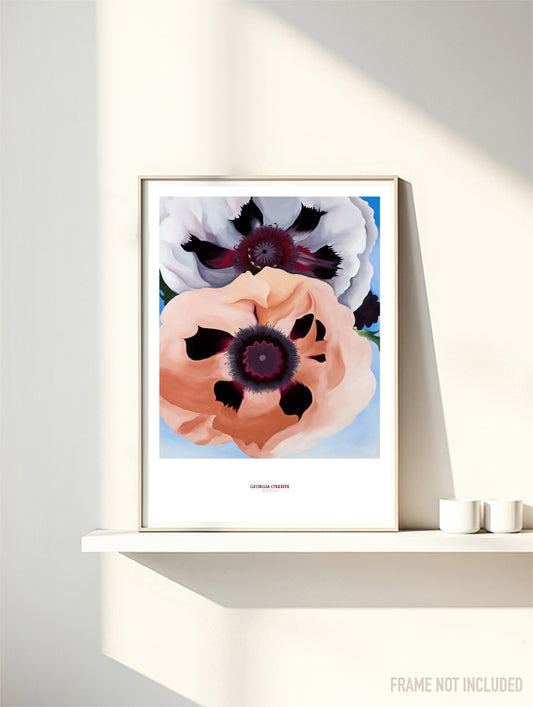 GEORGIA O'KEEFFE - POPPIES - Symbios Design Rare Glossy Poster Print