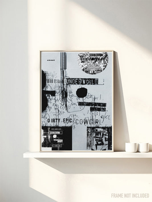 UNDERWORLD - COWGIRL - Symbios Design Rare Glossy Poster Print