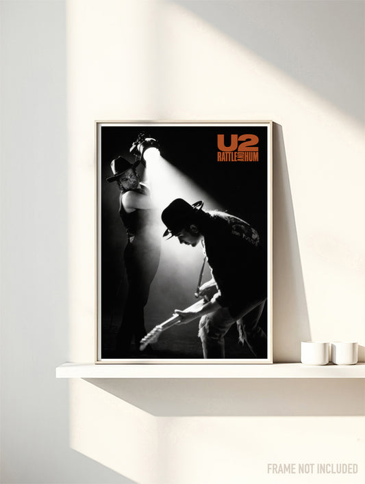 U2 - Rattle & Hum - Rare Music Poster,  Music Decor, Band Memorabilia, Music Lover Gift