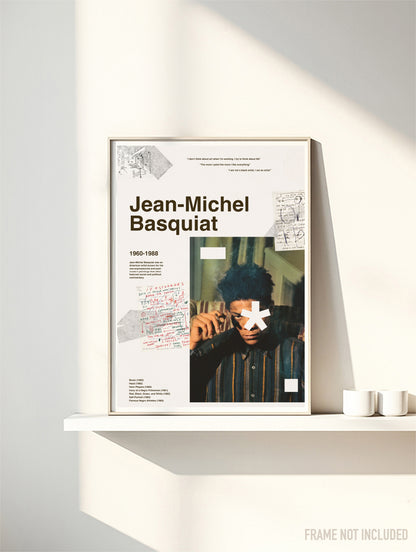 JEAN-MICHEL BASQUIAT - Symbios Design Rare Glossy Poster Print
