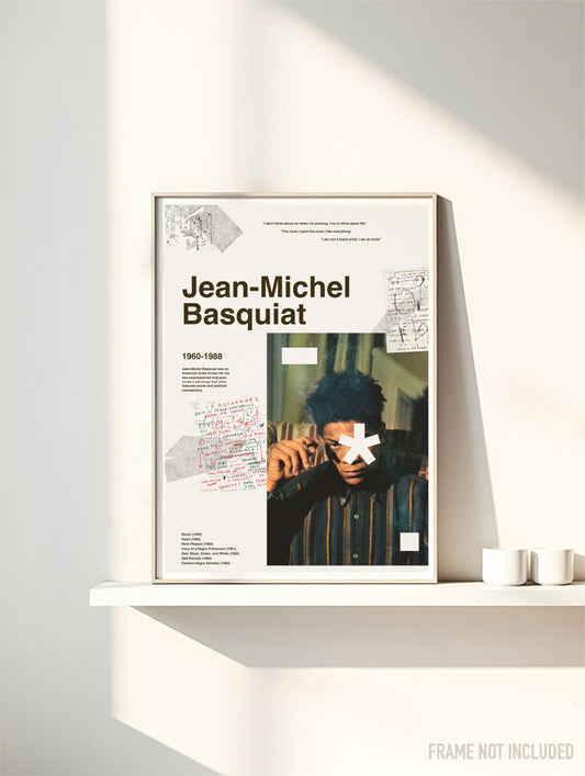 JEAN-MICHEL BASQUIAT - Symbios Design Rare Glossy Poster Print