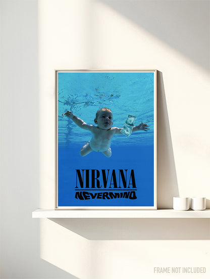 Nirvana - Nevermind - Rare Music Poster,  Music Decor, Band Memorabilia, Music Lover Gift