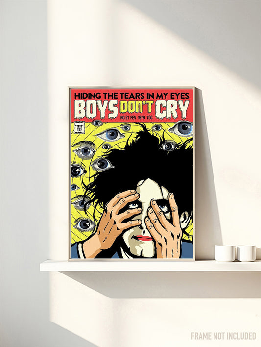 THE CURE - BOYS DON'T CRY - Symbios Design Rare Glossy Poster Print