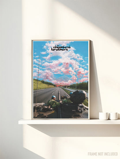 THE CHEMICAL BROTHERS - NO GEOGRAPHY - Symbios Design Rare Glossy Poster Print