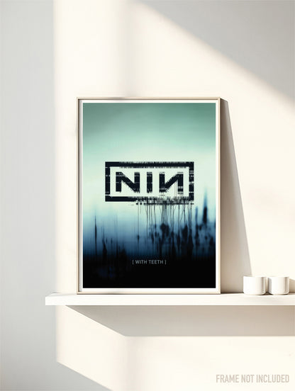 NINE INCH NAILS - WITH TEETH - Symbios Design Rare Glossy Poster Print