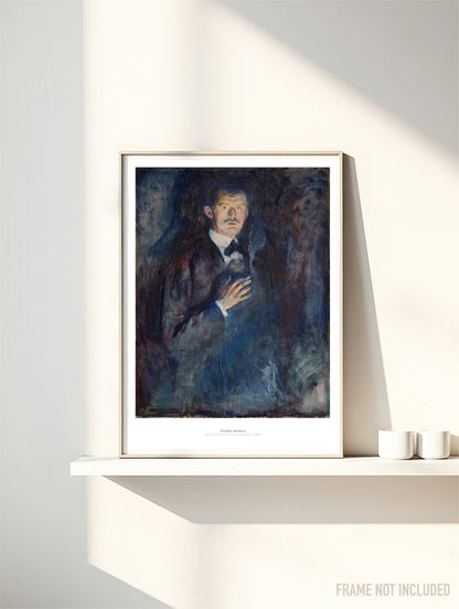 EDVARD MUNCH - SELF PORTRAIT - Symbios Design Rare Glossy Poster Print