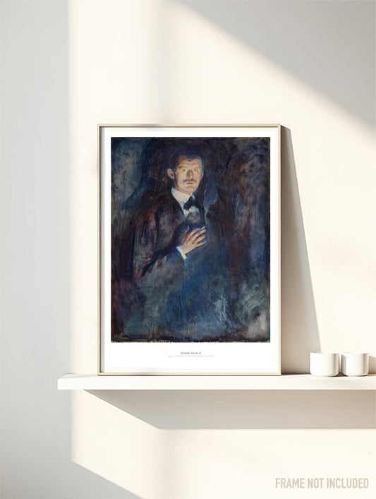 EDVARD MUNCH - SELF PORTRAIT - Symbios Design Rare Glossy Poster Print