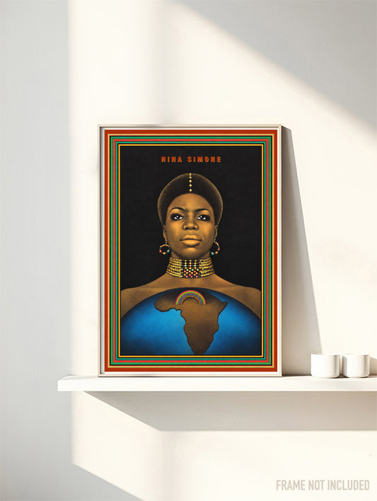 NINA SIMONE - Symbios Design Rare Glossy Poster Print