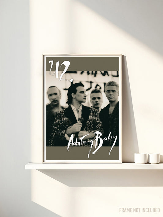 U2 - ACHTUNG BABY - Symbios Design Rare Glossy Poster Print