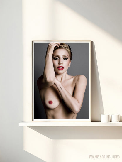 LADY GAGA - Symbios Design Rare Glossy Poster Print