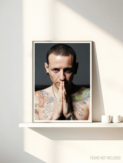CHESTER BENNINGTON - LINKIN PARK - Symbios Design Rare Glossy Poster Print