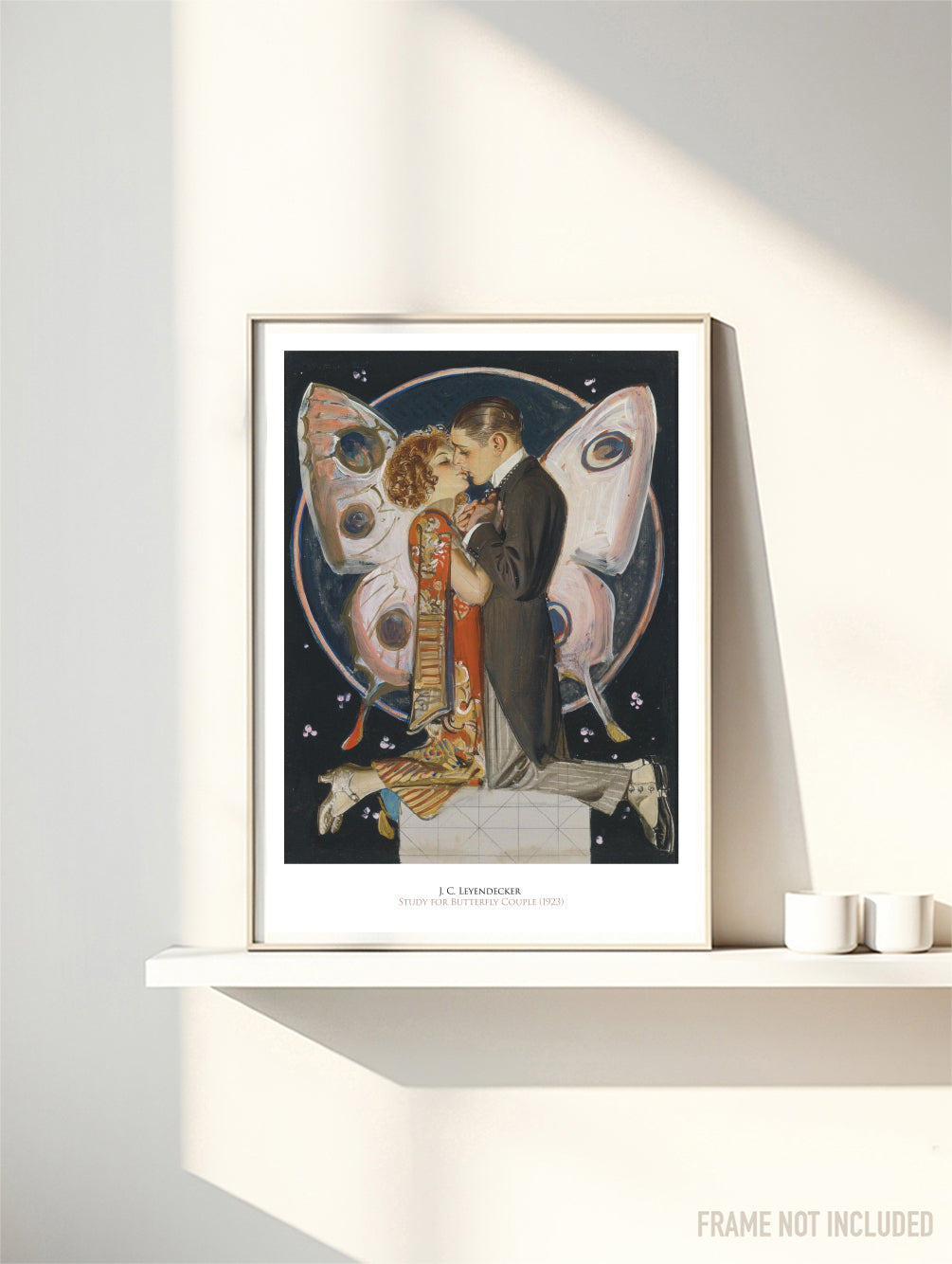 J.C. LEYENDECKER - STUDY FOR BUTTERFLY COUPLE - Symbios Design Rare Glossy Poster Print