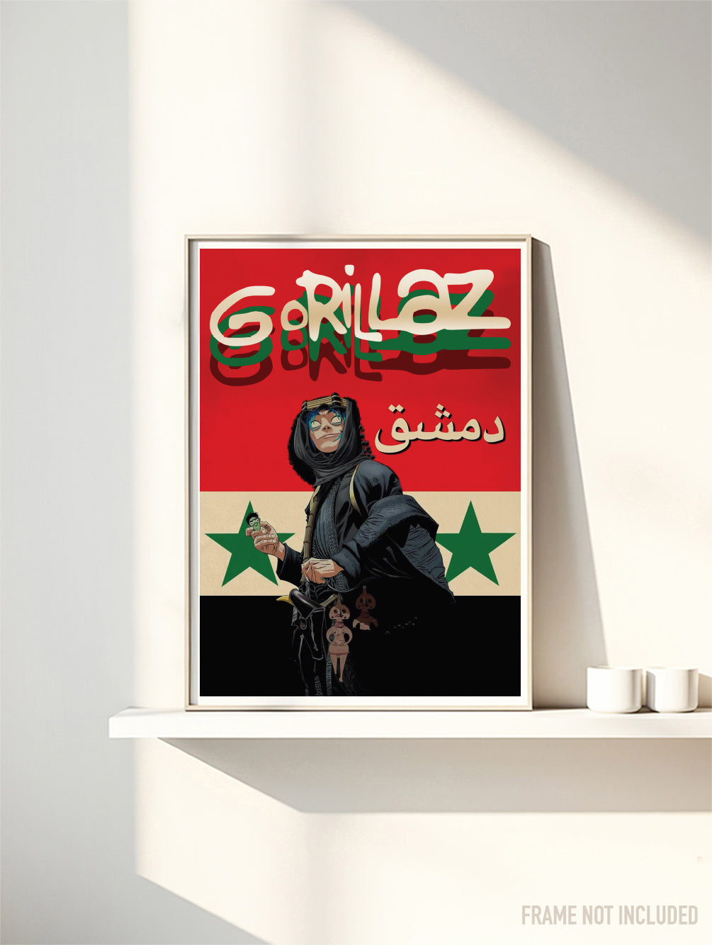 GORILLAZ - DAMASCUS - Symbios Design Rare Glossy Poster Print