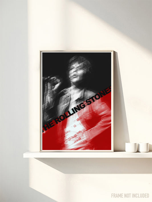THE ROLLING STONES - MICK JAGGER - Symbios Design Rare Glossy Poster Print