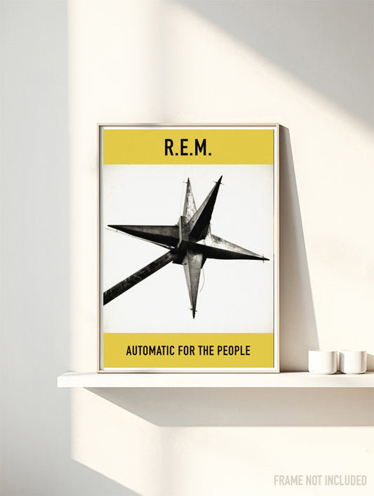 R.E.M. - Automatic for the People - Rare Music Poster,  Music Decor, Band Memorabilia, Music Lover Gift