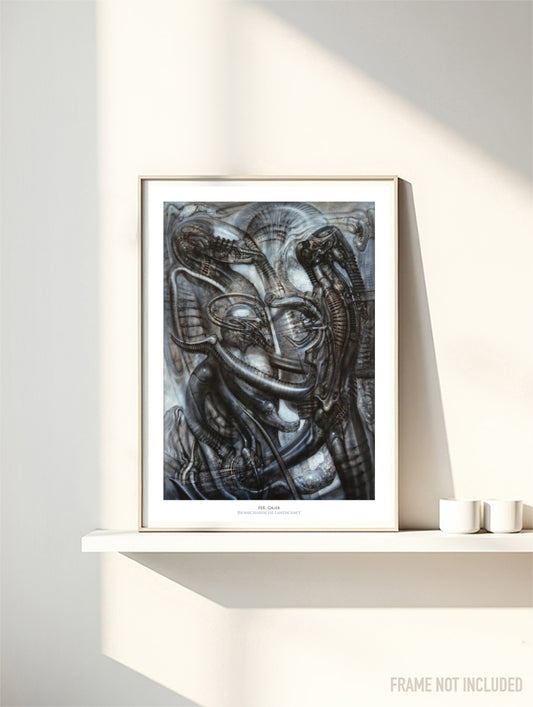 H.R. Giger - Biomechanische Landschaft - Symbios Design Rare Glossy Poster Print