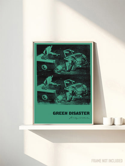 ANDY WARHOL - GREEN DISASTER - Symbios Design Rare Glossy Poster Print